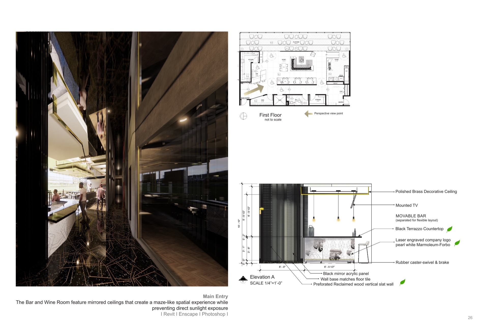 Main entry render with the bar elevation detail.
